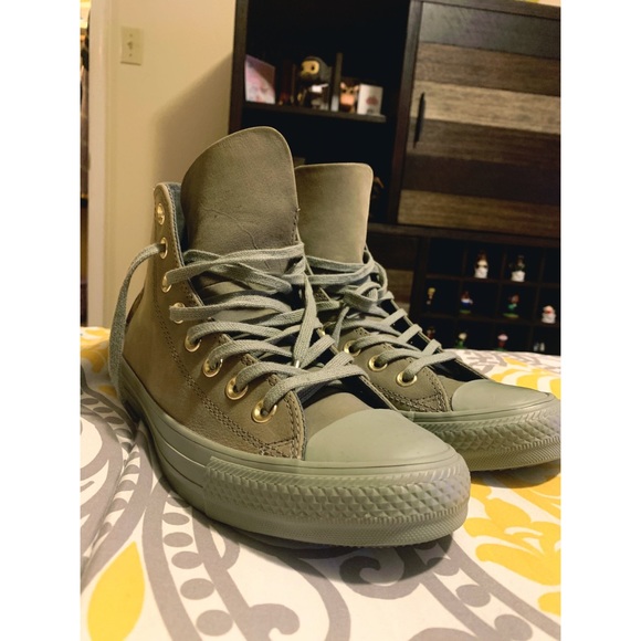 CONVERSE Converse All Star Olive Hi-Top Trainers - Men from Brother2Brother UK